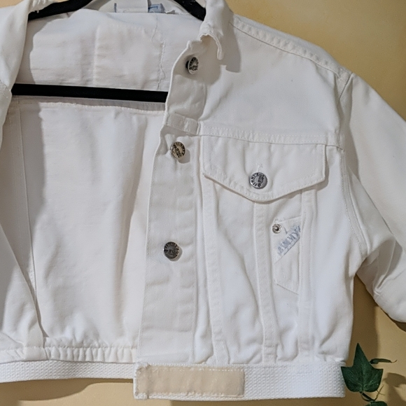 White Jean Jacket - Picture 3 of 4